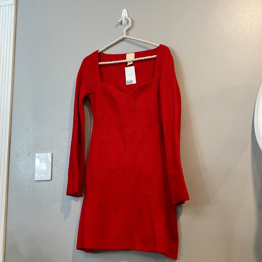 H&M red dress